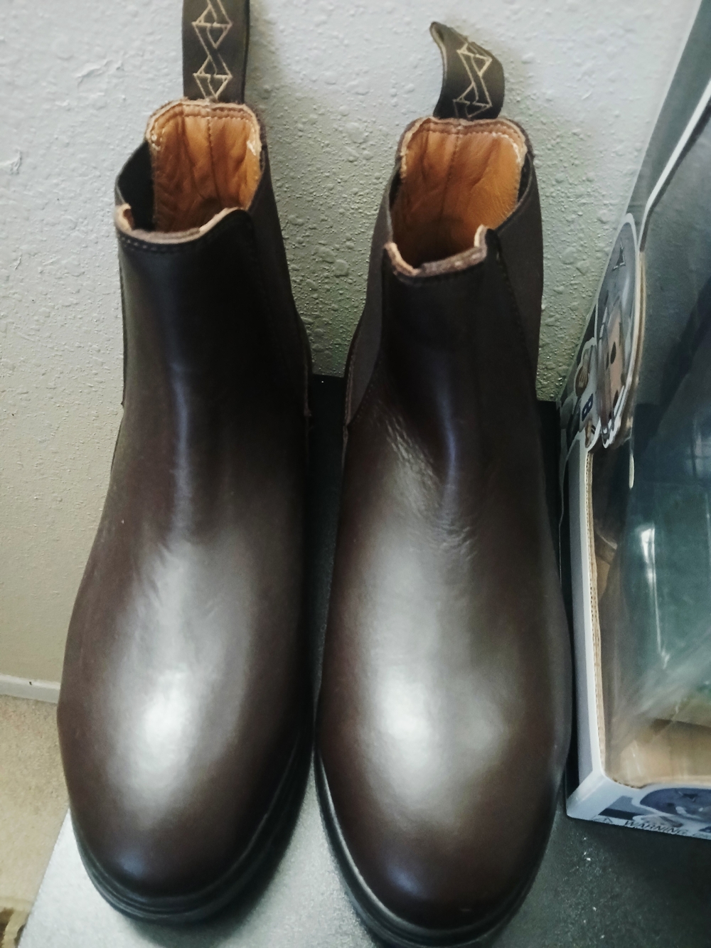 Womens Work Boots, Brown Leather